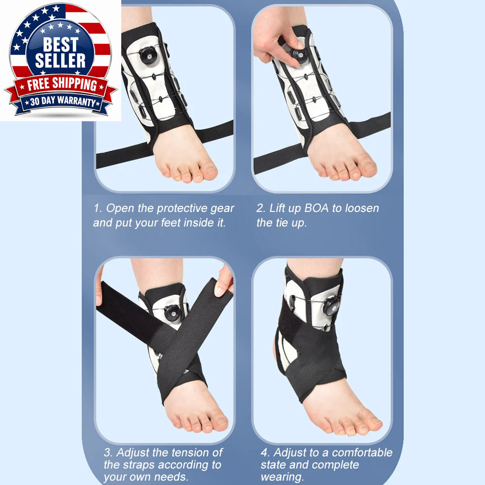 Adjustable Sport Ankle Braces, Sprain Support Protector, Foot Protector, Varus C