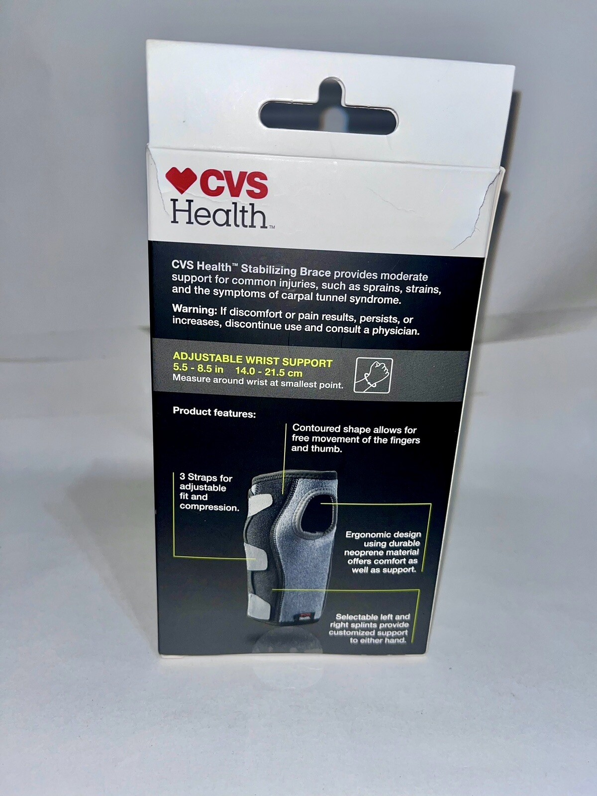 CVS Health Moderate Support Stabilizing Brace Wrist Support One Size