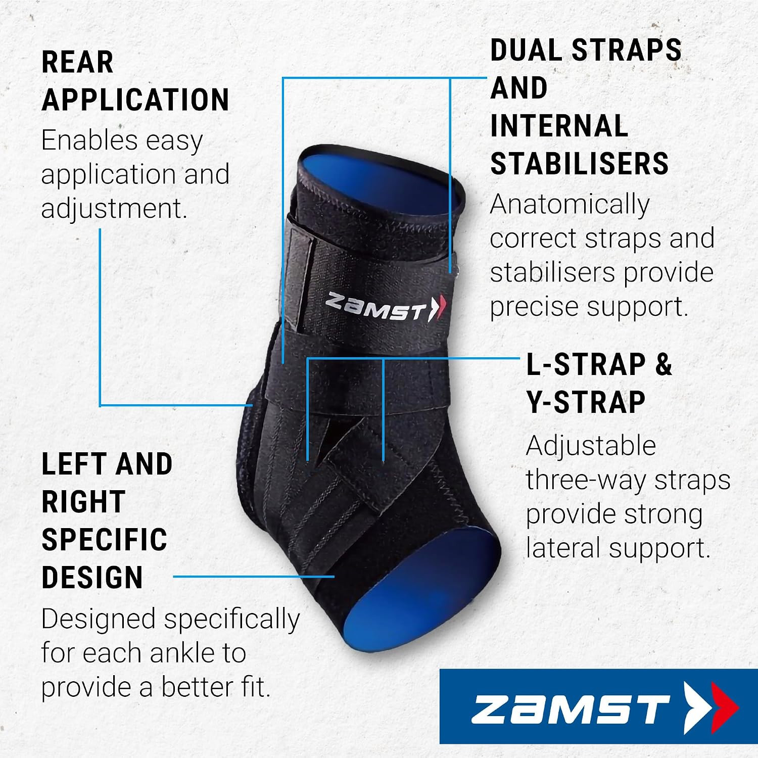 A1 Black Ankle Brace for Sports – Breathable Sports Ankle Support for Men and Wo