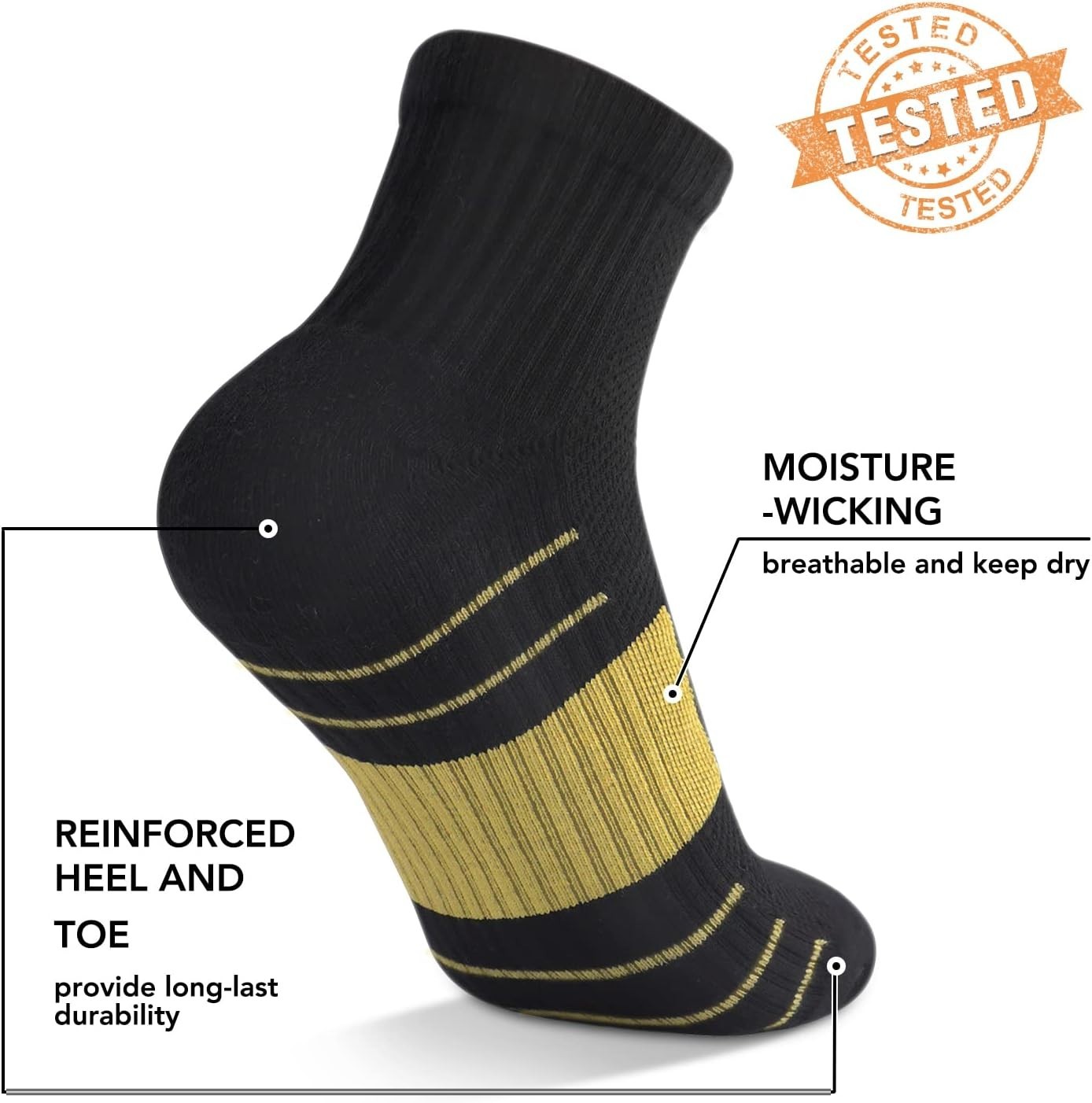Compression Therapy Socks – 5 Pairs Copper Support for Athletes & Everyday Use