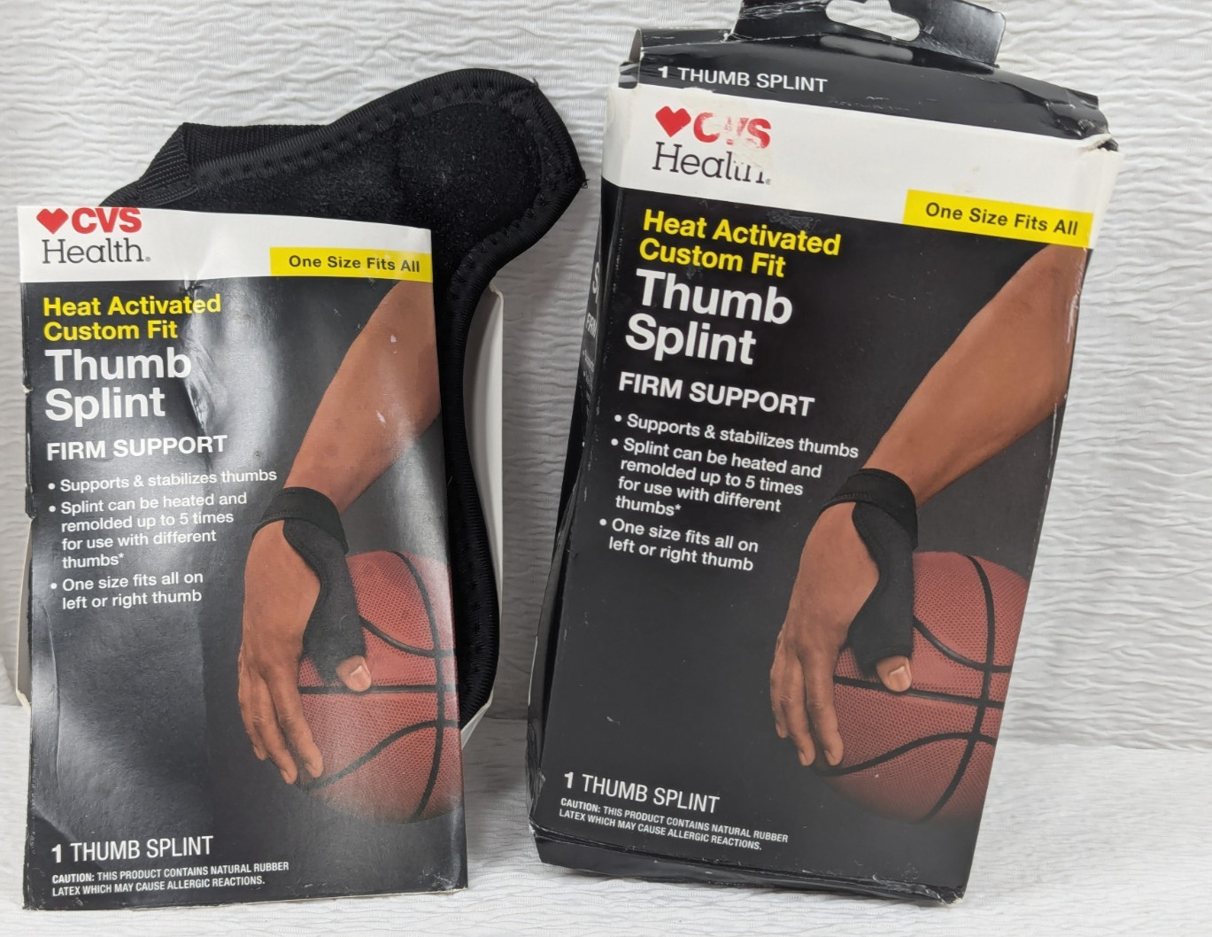CVS Health – One Size Fits all Firm Support Thumb Splint – 2 Pack