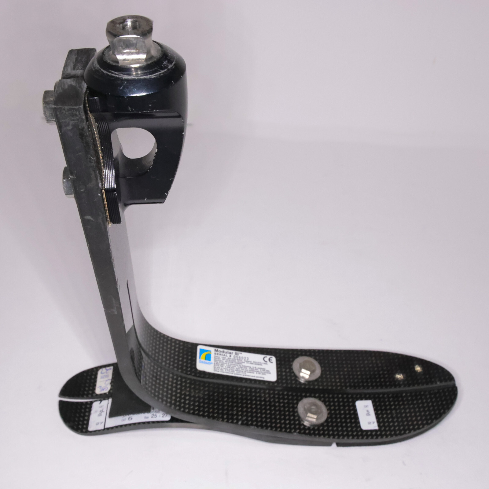 OSSUR MODULAR III HIGH PROFILE PROSTHETIC FOOT PYRAMIDAL Ht=9.8″ Sz 27 CAT 5L