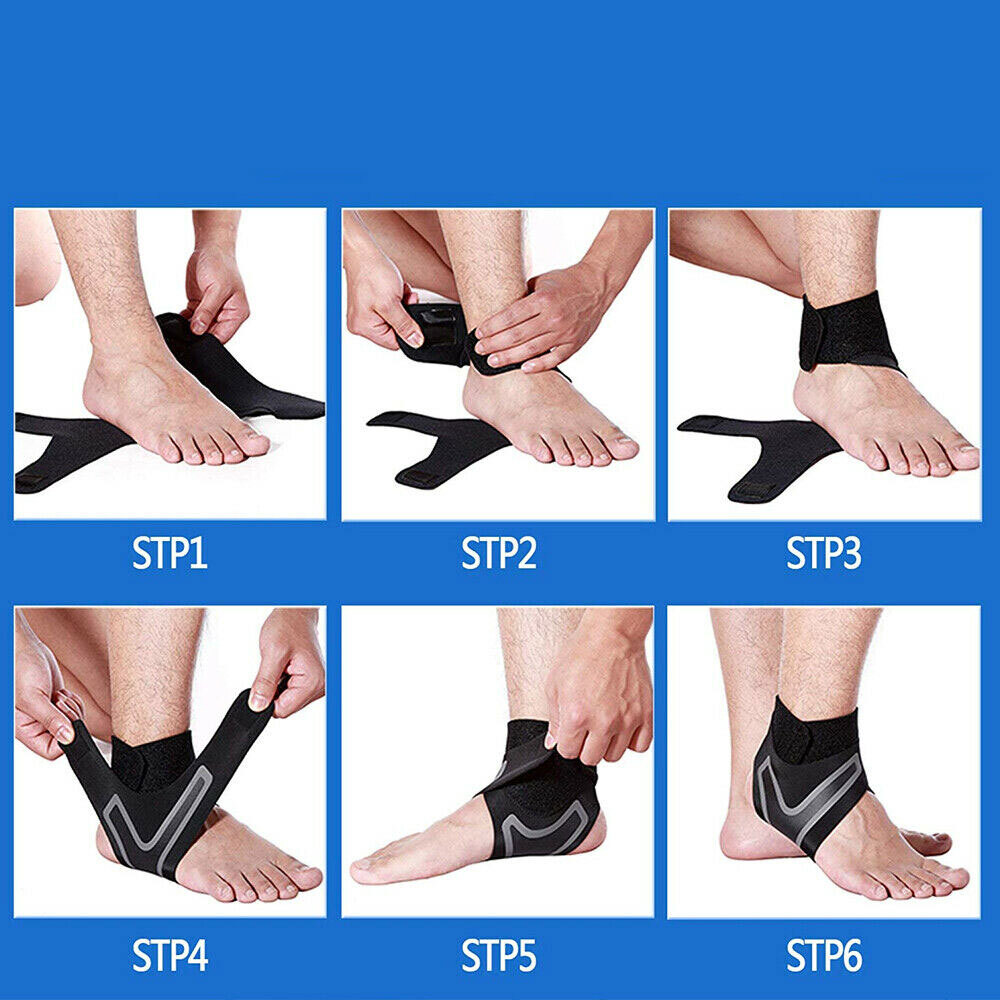 Ankle Brace Support Compression Sleeve Plantar Fasciitis Pain Relief Foot Wrap