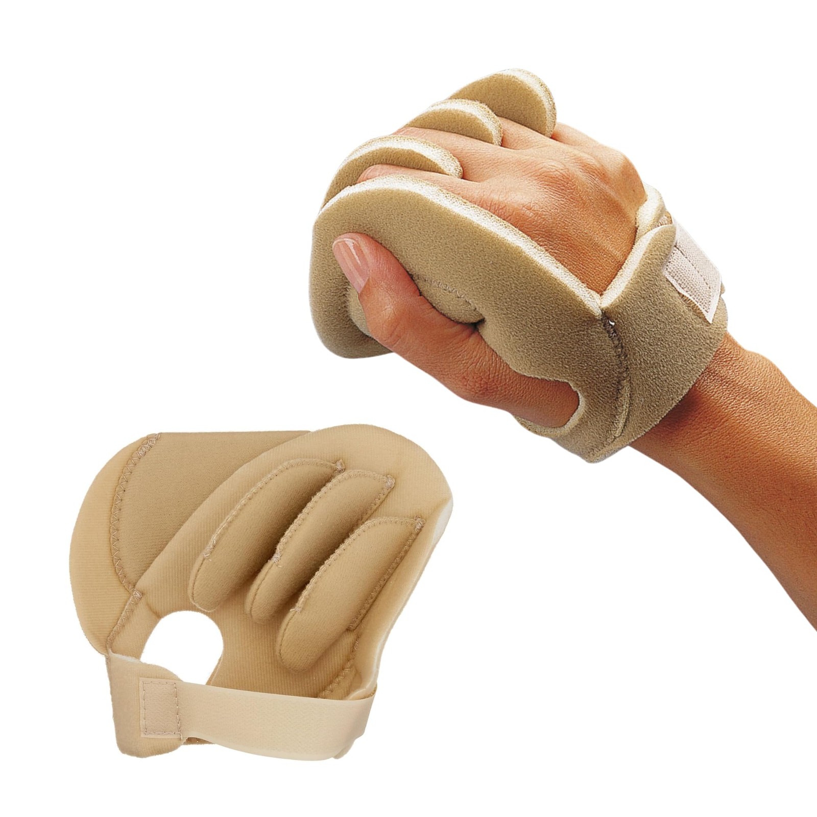 Rolyan Sof-Foam Palm Shield For Right Hand Finger Separators And Soft Foam