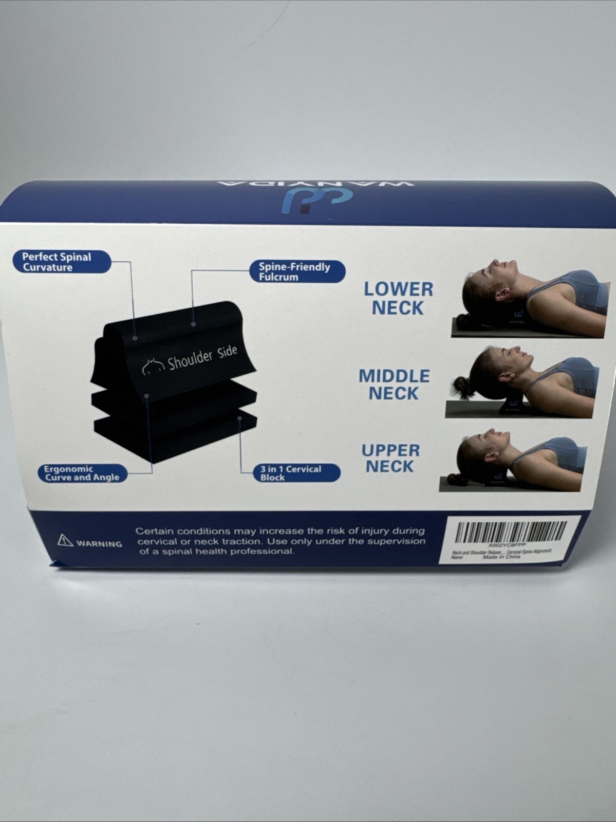 WANYIDA Neck and Shoulder Relaxer, Neck Stretcher Chiropractic Pillows for Pain