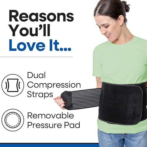 Hernia Belt for Men or Women – Plus Size Abdominal Binder Post Large / XL