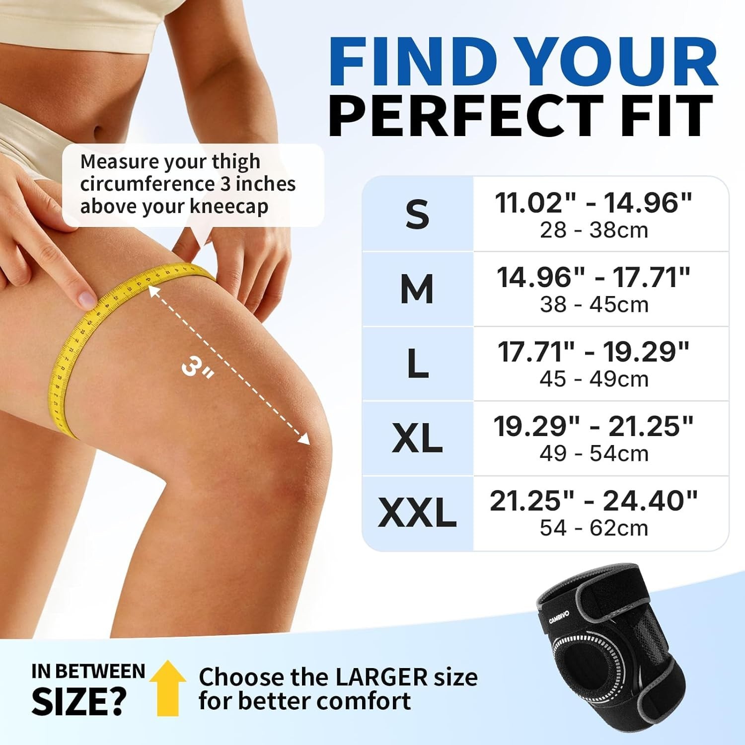 ELITE Adjustable Knee Brace with Gel Pad & Stabilizers for Pain Relief – Large