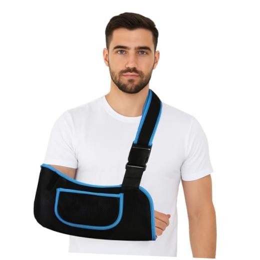 mosago Arm Sling, Lightweight Breathable Mesh Shoulder XL (Adult) Blue