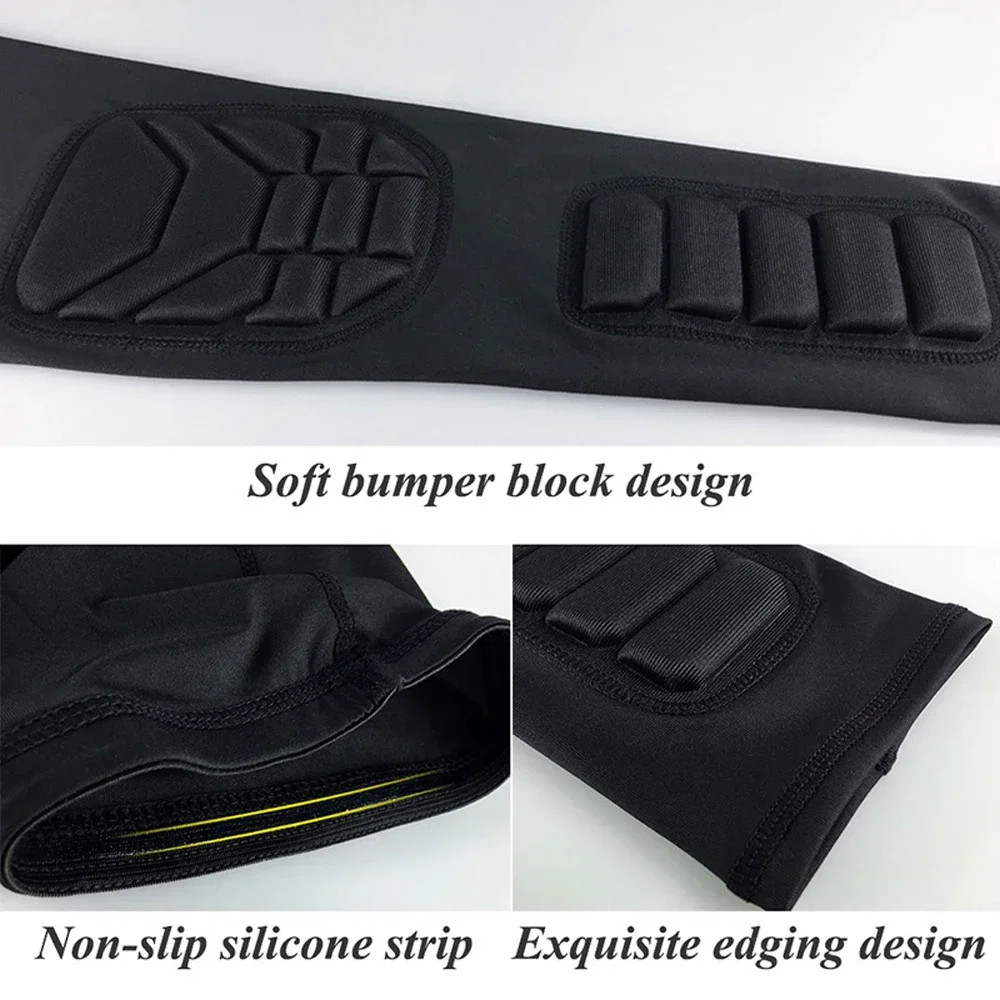 1Pcs Knee Braces, Double Crashproof Knee & Calf Pads Thigh Compression Leg