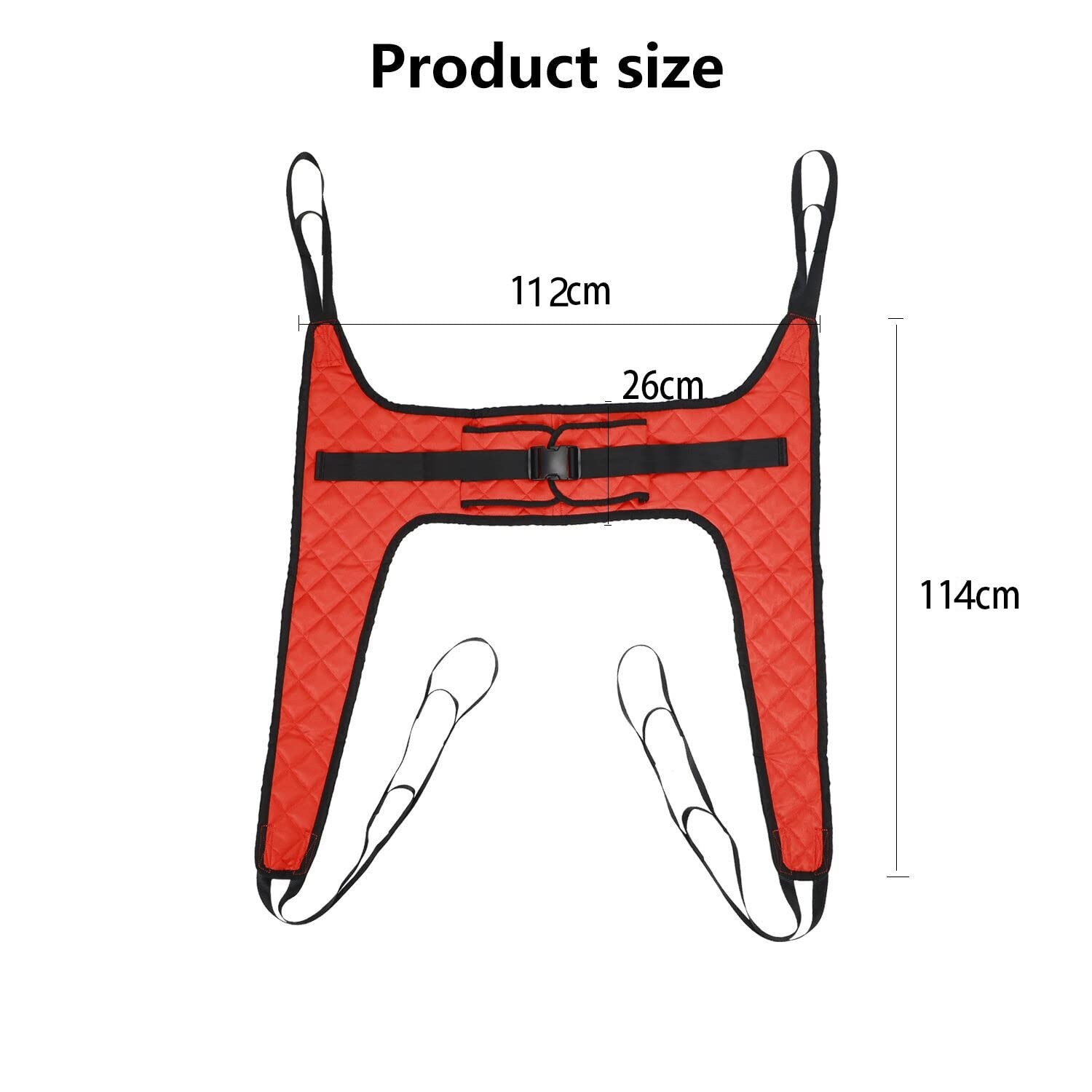 Lift Sling, Medical Patient Lift Slings with Commode Cutout, Four Point Support