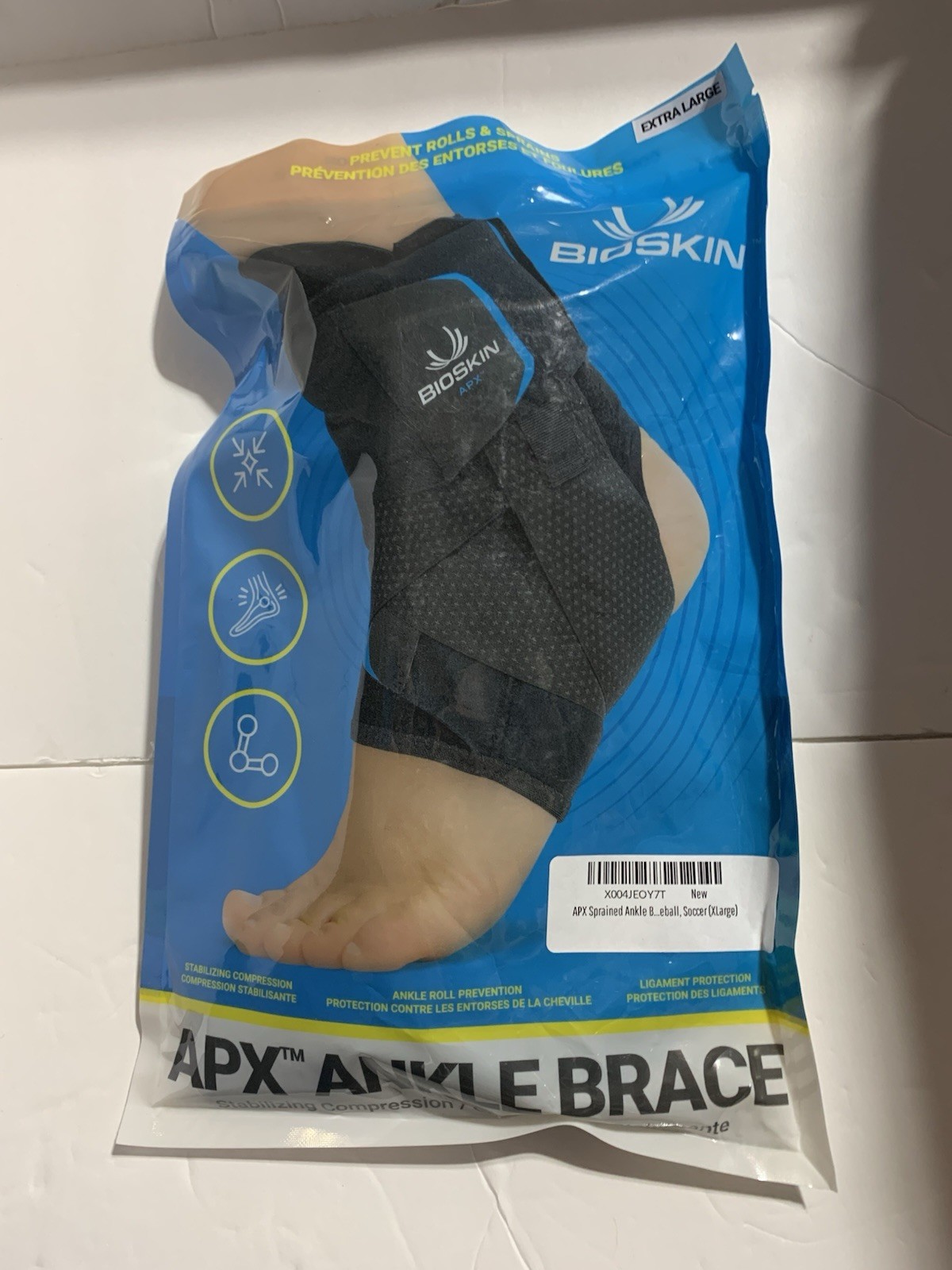 BioSkin APX Sprained Ankle Brace – Size: Extra Large – Prevents Rolls & Sprains