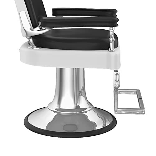 Salon Chair Rubber Base Ring 22.8 Inch Black Floor Protector Anti Slip Pad For