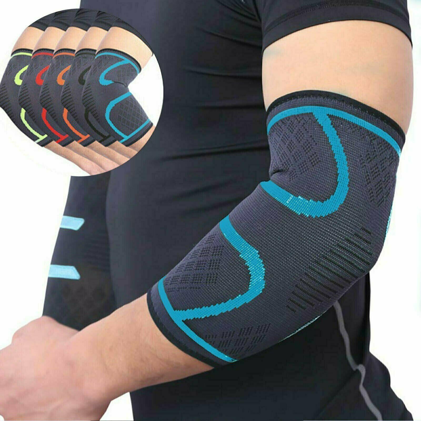 1 Elbow Brace Compression Support Sleeve Arthritis Tendonitis Reduce Joint Pain