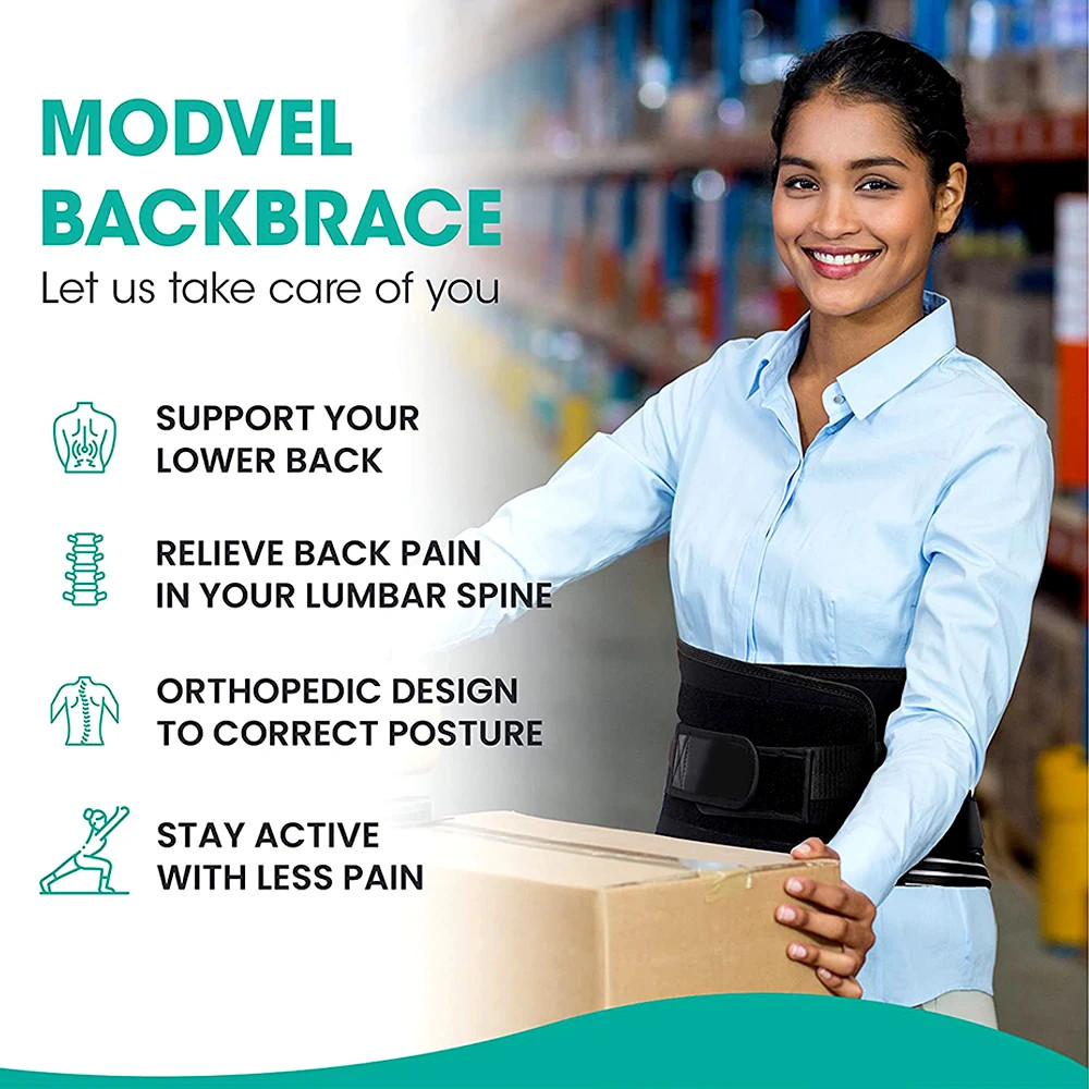 Adjustable Lower Back Brace Lumbar Support Waist Belt for Men & Women