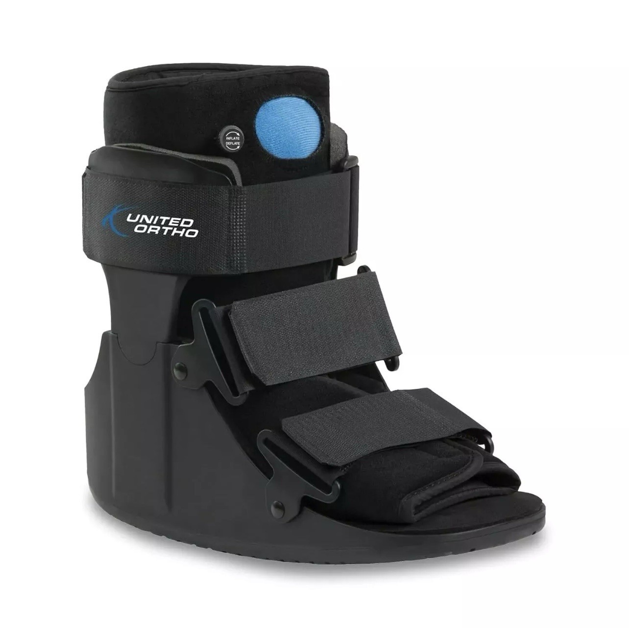 United Ortho Walker Fracture Boot Large Black Short Air Cam Walker