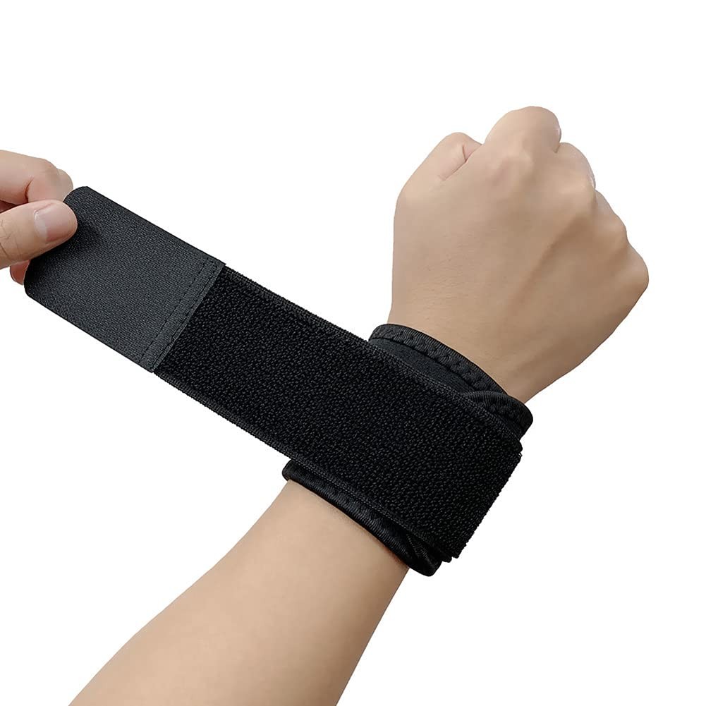 Adjustable Compression Workout Wristbands – Breathable Dual Pressure Wrist Brace