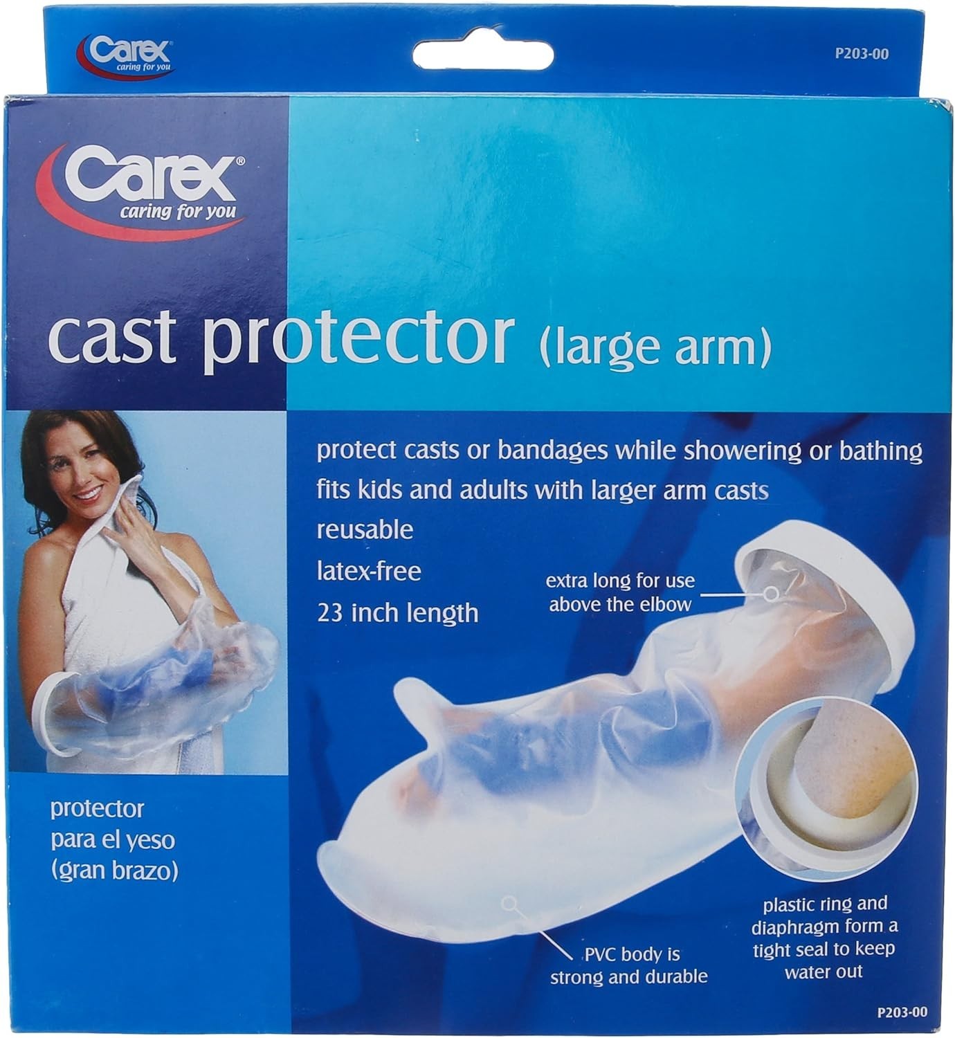 Cast Cover Protector LARGE ARM 23″ Shower WATER RESISTANT CAREX P203-00