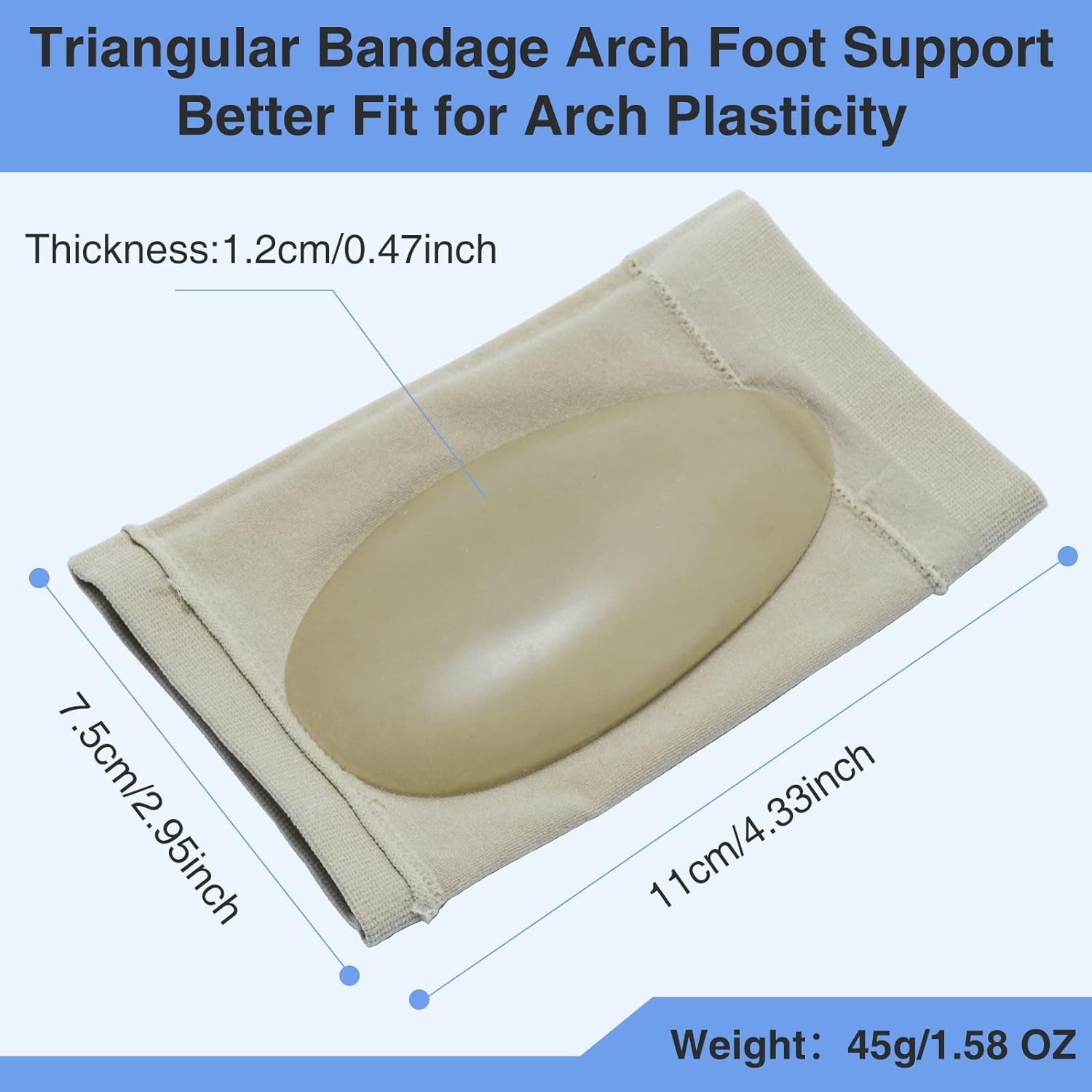 Durable Arch Support Compression Sock with Gel Pad – Plantar Fasciitis Care