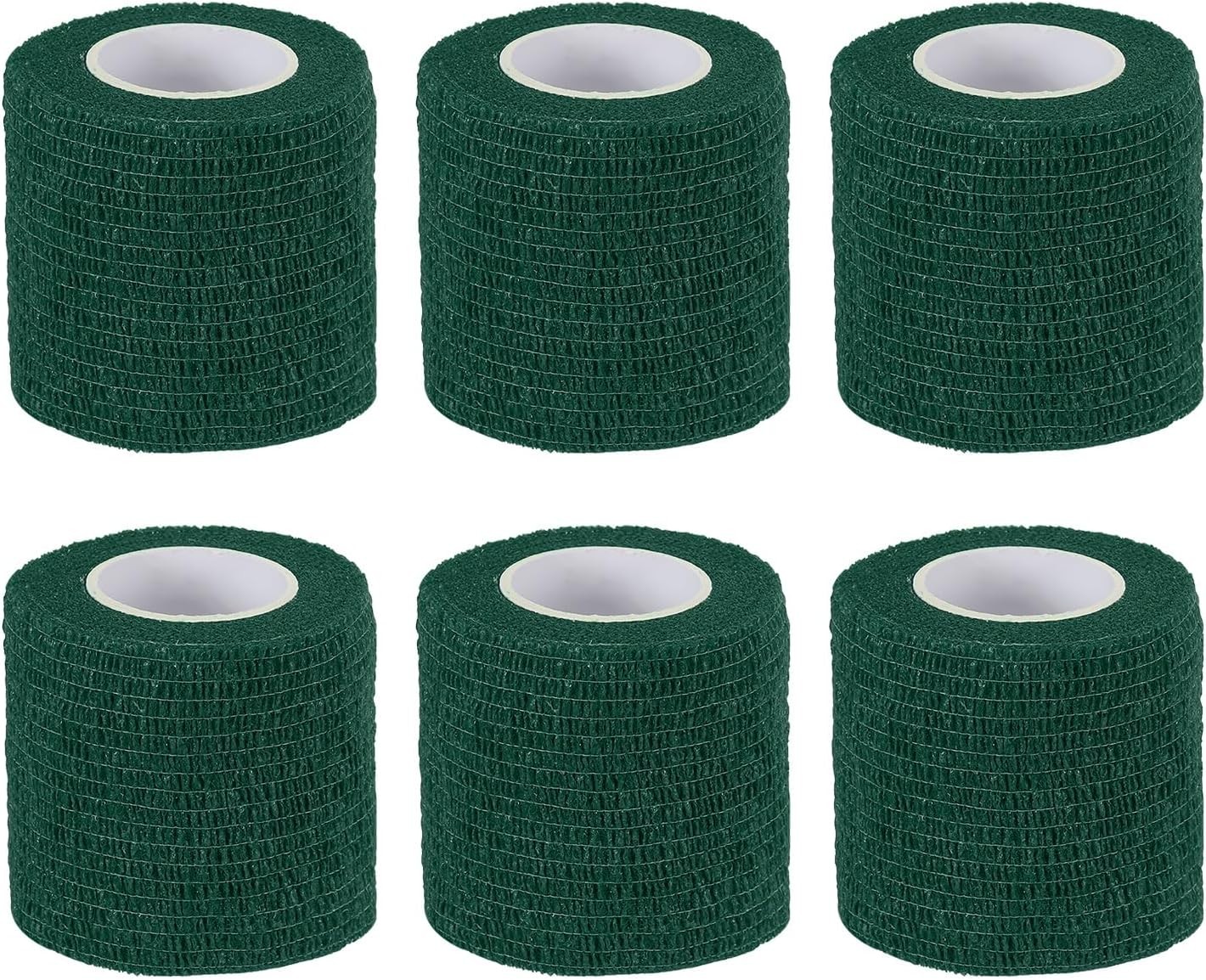 1″ x 177″ Self Adhesive Bandage Wrap, 6 Pcs Elastic Self Breathable Self
