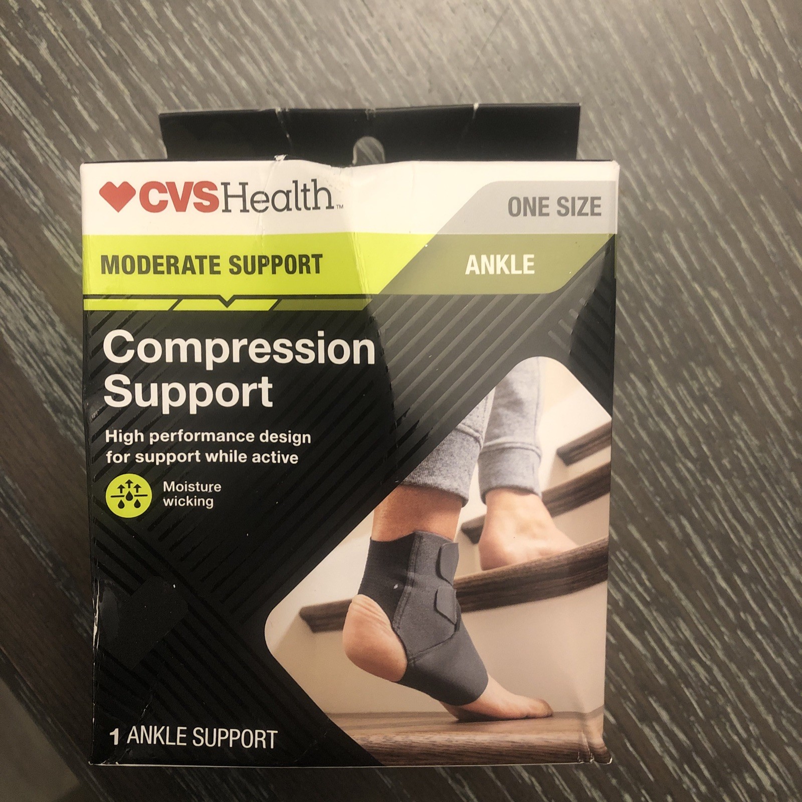 New! CVS Ankle Compression Support One Size Moderate Support