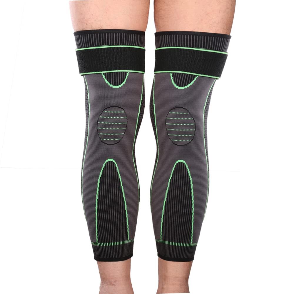 Leg Support Brace With Strap Thigh High Compression Sleeve Socks Pain Relief 1PC
