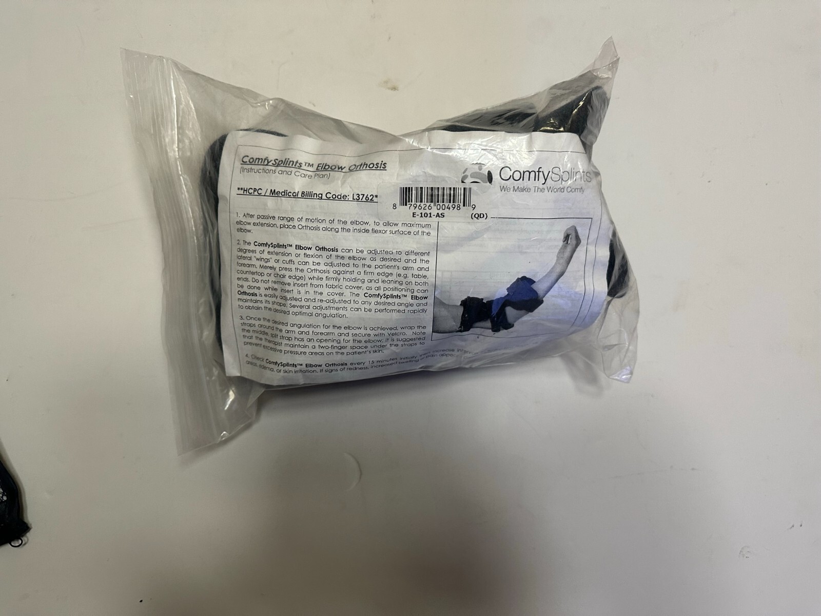 ComfySplints Elbow Orthosis e-101-as (Adult Small) Ambidextrous Navy Blue