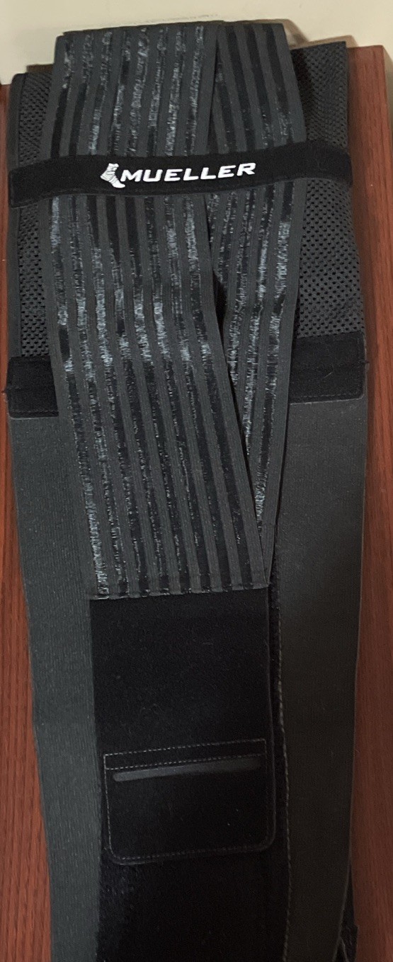 Mueller Adjustable Lumbar Back Brace 40”-58” Black