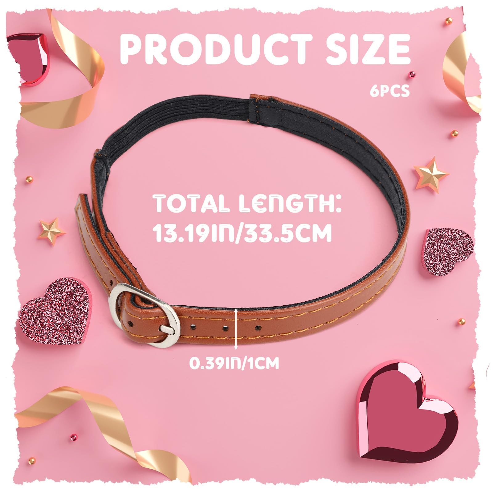 12 PCS Detachable Shoe Ankle Straps Adjustable PU Leather Belt Loose Heels