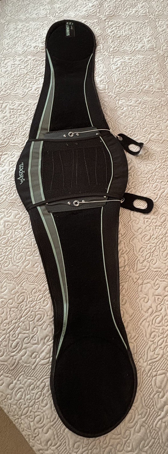 Aspen Summit Back Brace Adjustable Support Size Medium Adult Black