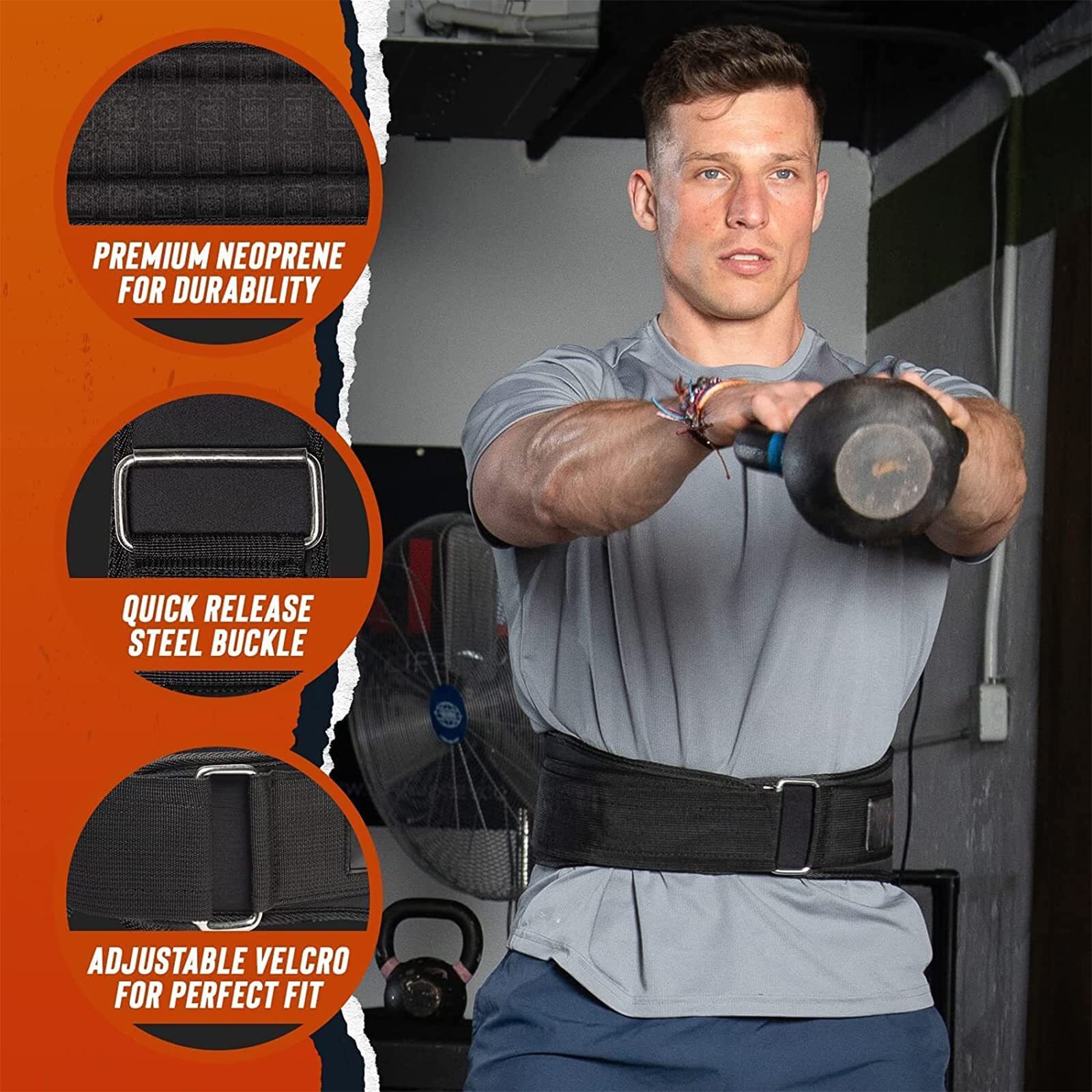 Adjustable Lumbar Support Lower Waist Back Belt Brace Pain Relief Women Men Gym