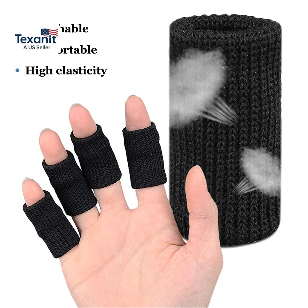 Finger Arthritis Sleeves (30Pcs), Elastic Thumb Splint Brace Support Protector F