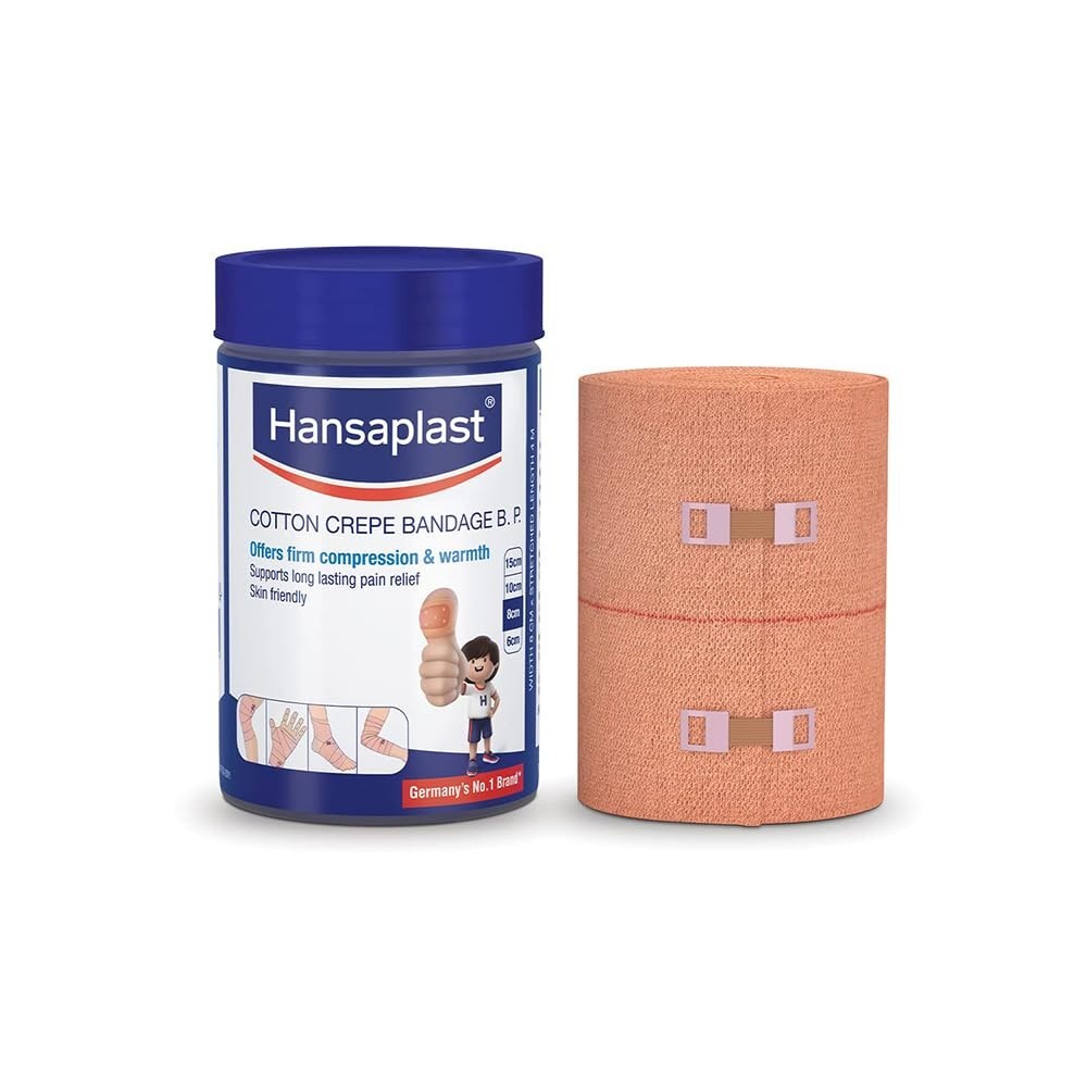 Hansaplast Soft Cotton Crepe Bandage Pain Relief Hands Legs Ankle Support Warmth