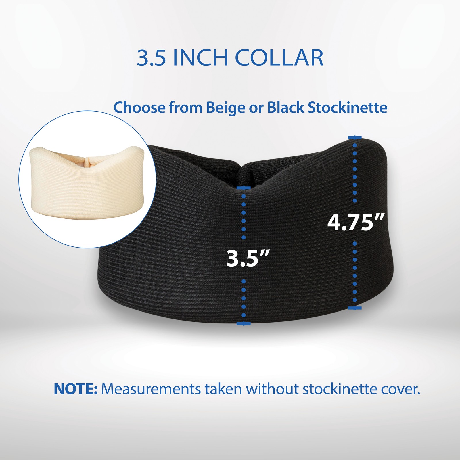 SALE!! Core Products Foam Cervical Collar, Black, 3.5″ – New w/o Package – NWOP
