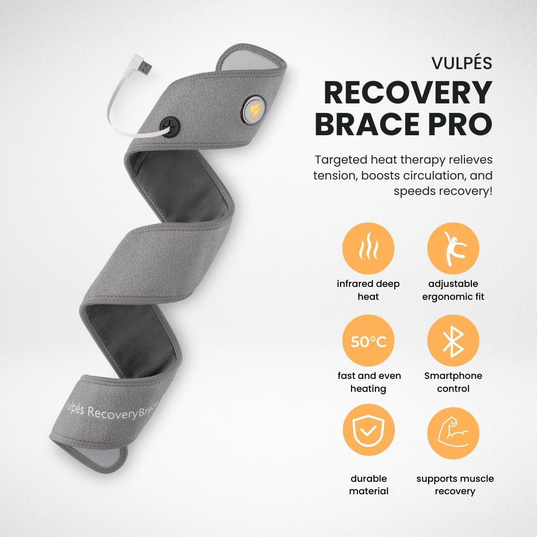 RecoveryBrace PRO – Wireless Infrared Heating Pad for Pain Relief & Recovery