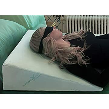 7′ Memory Foam Bed Wedge Pillow, Hypoallergenic Breathable, Washable Bamboo Cove