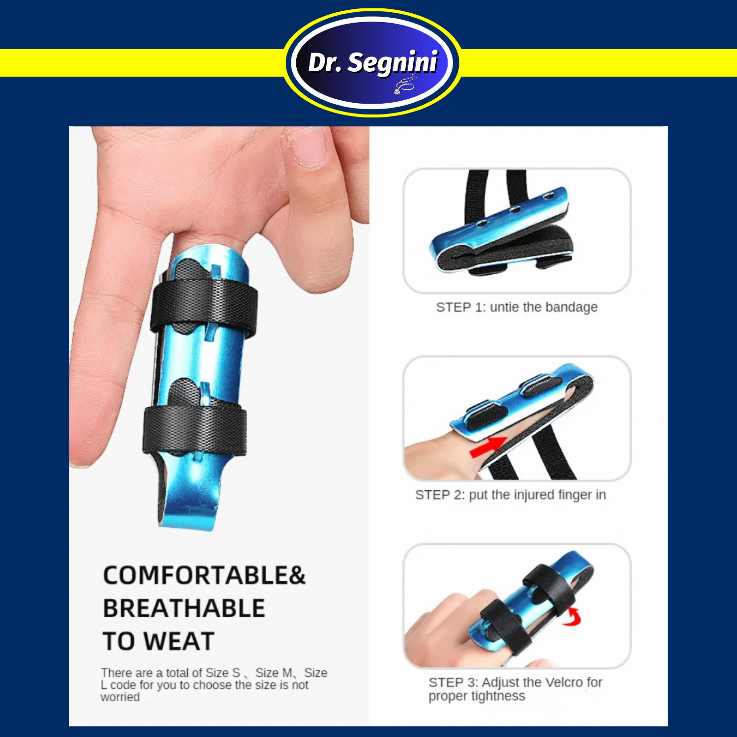 ALUMINUM FOAM SUPPORT HAND TRIGGER BROKEN FINGER SPRAIN JOINT IMMOBILIZATION⭐️✅