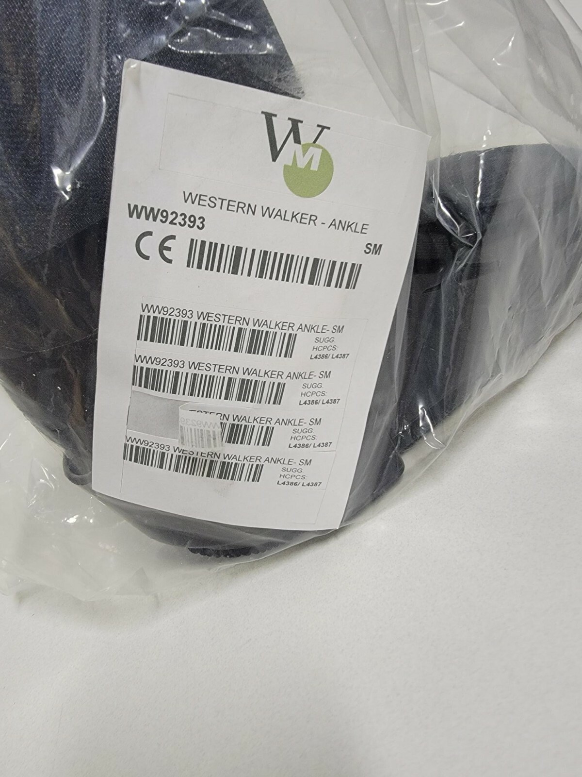 Western Walker – Ankle Black Walking Boot Size SM Brand New!