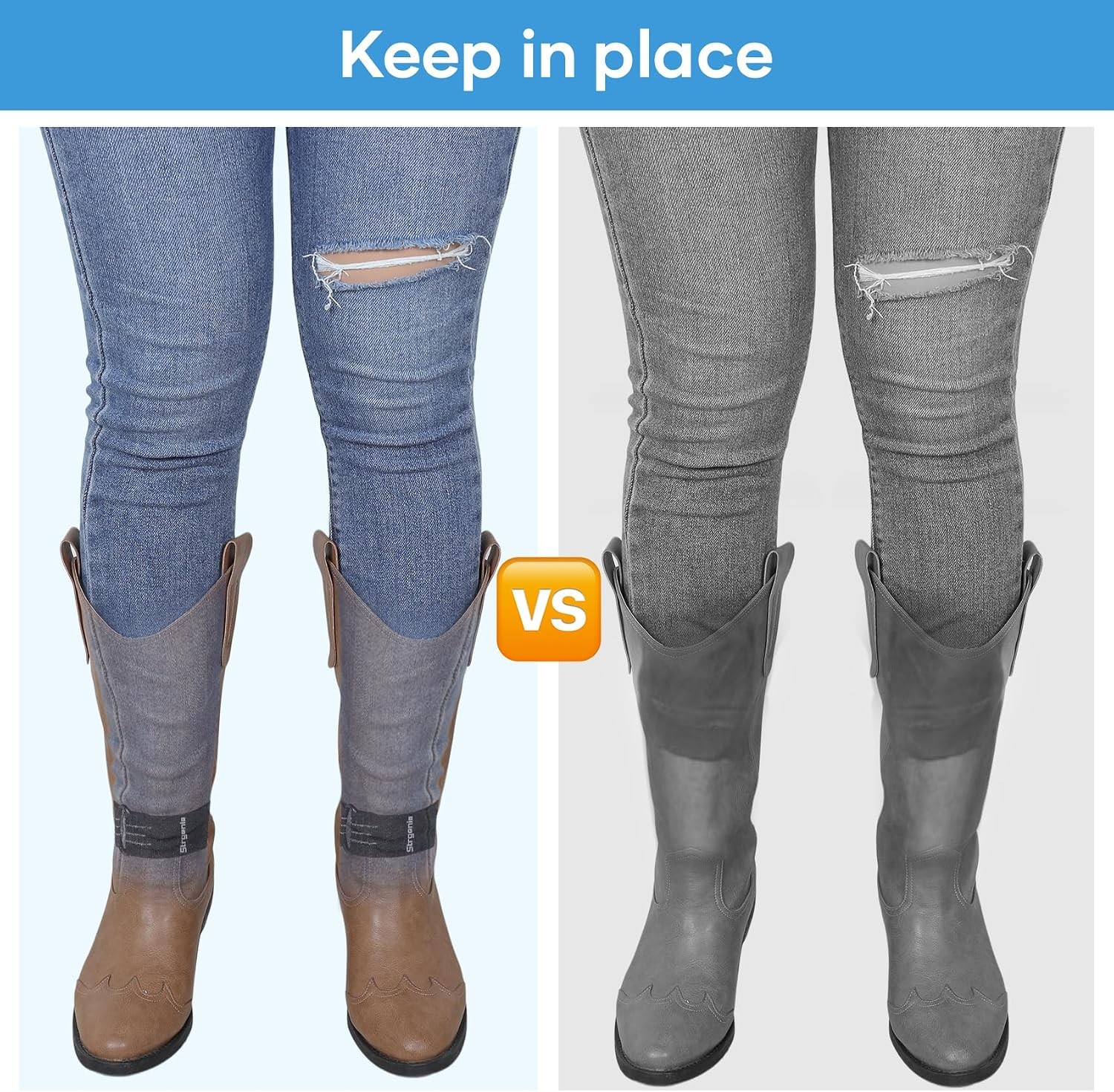 Boot Straps Adjustable Elastic Pant Leg Straps For Biking Fishing Hiking Wading