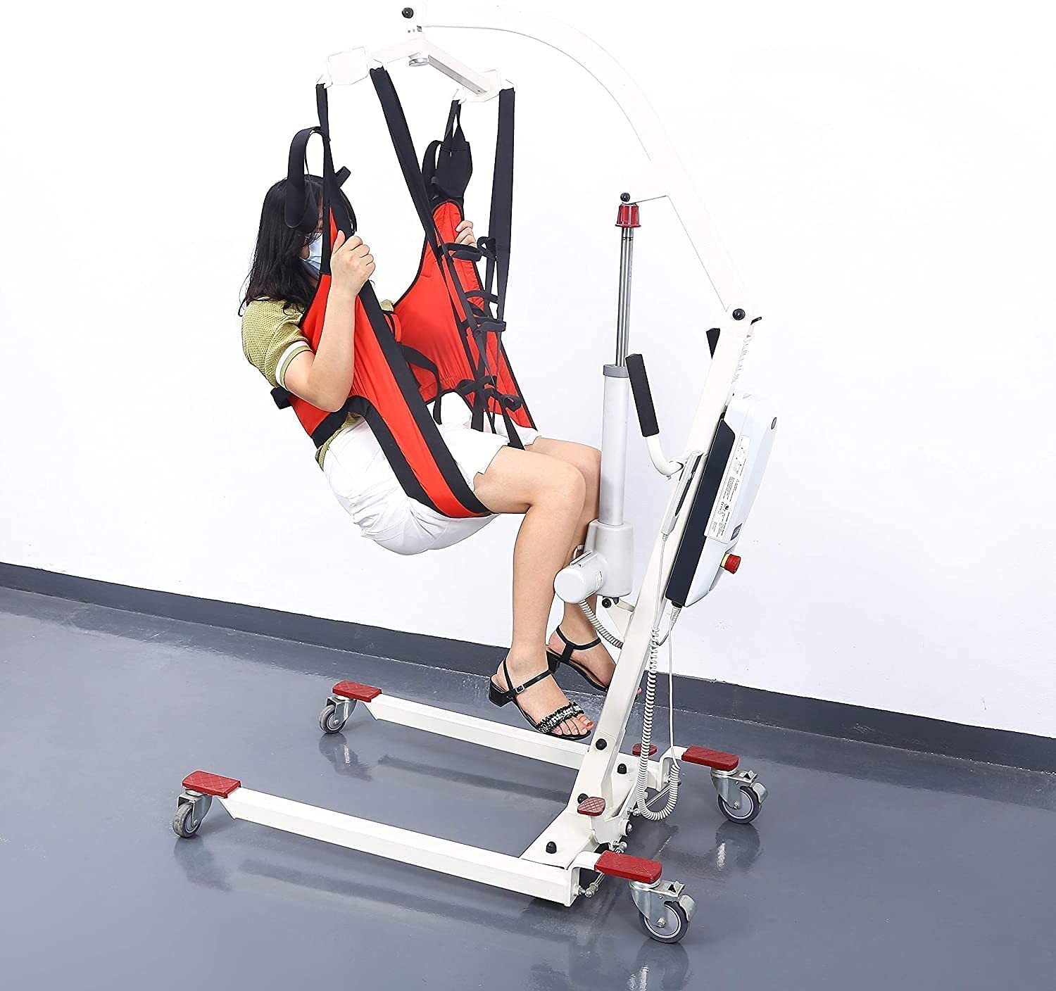 Lift Sling, Medical Patient Lift Slings with Commode Cutout, Four Point Support