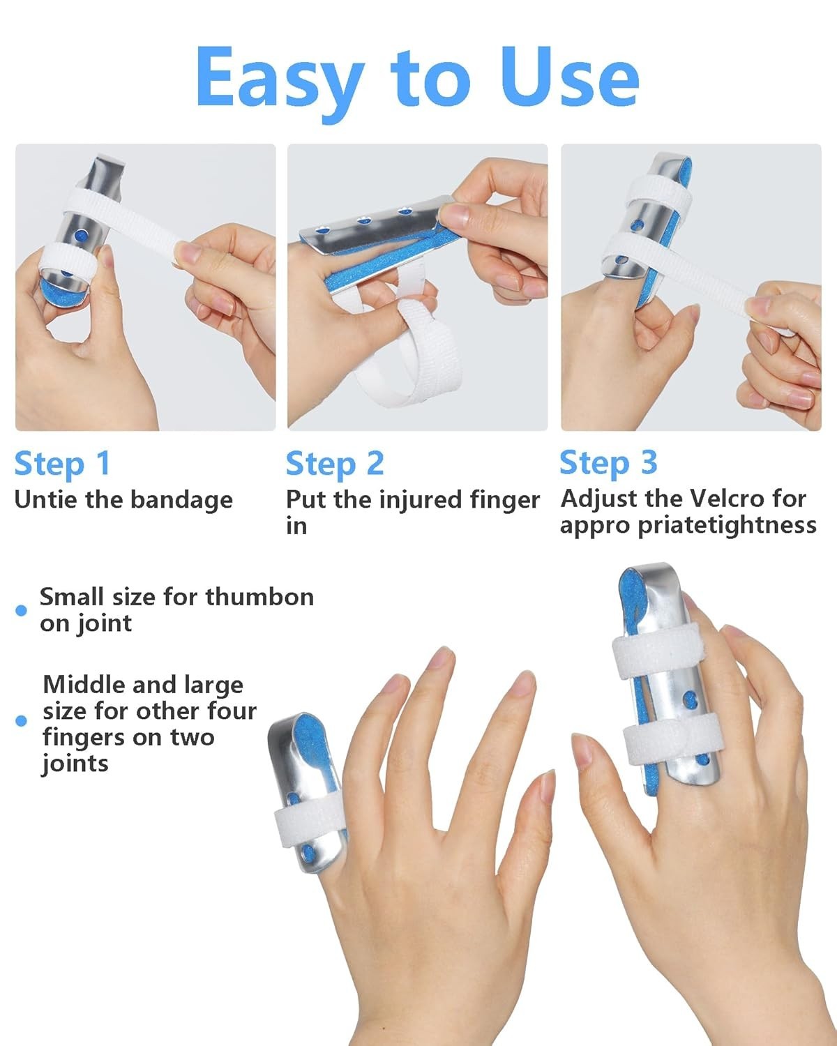 Pinky Finger Splint Kids 2PCS Trigger Finger Splint for thumb Arth…