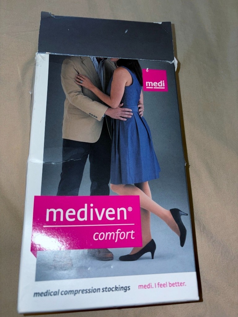 Mediven Comfort 30-40 Lace Thigh High Compression Stockings II Open Toe 49802