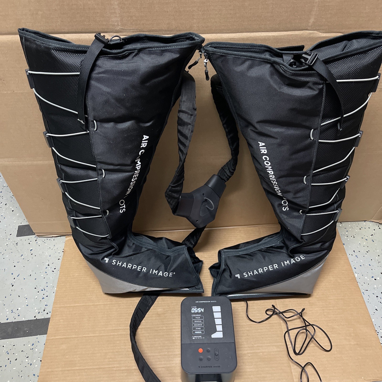 Sharper Image Small Medium Targeted Air Compression Boots 5 Levels 25″ – 31″