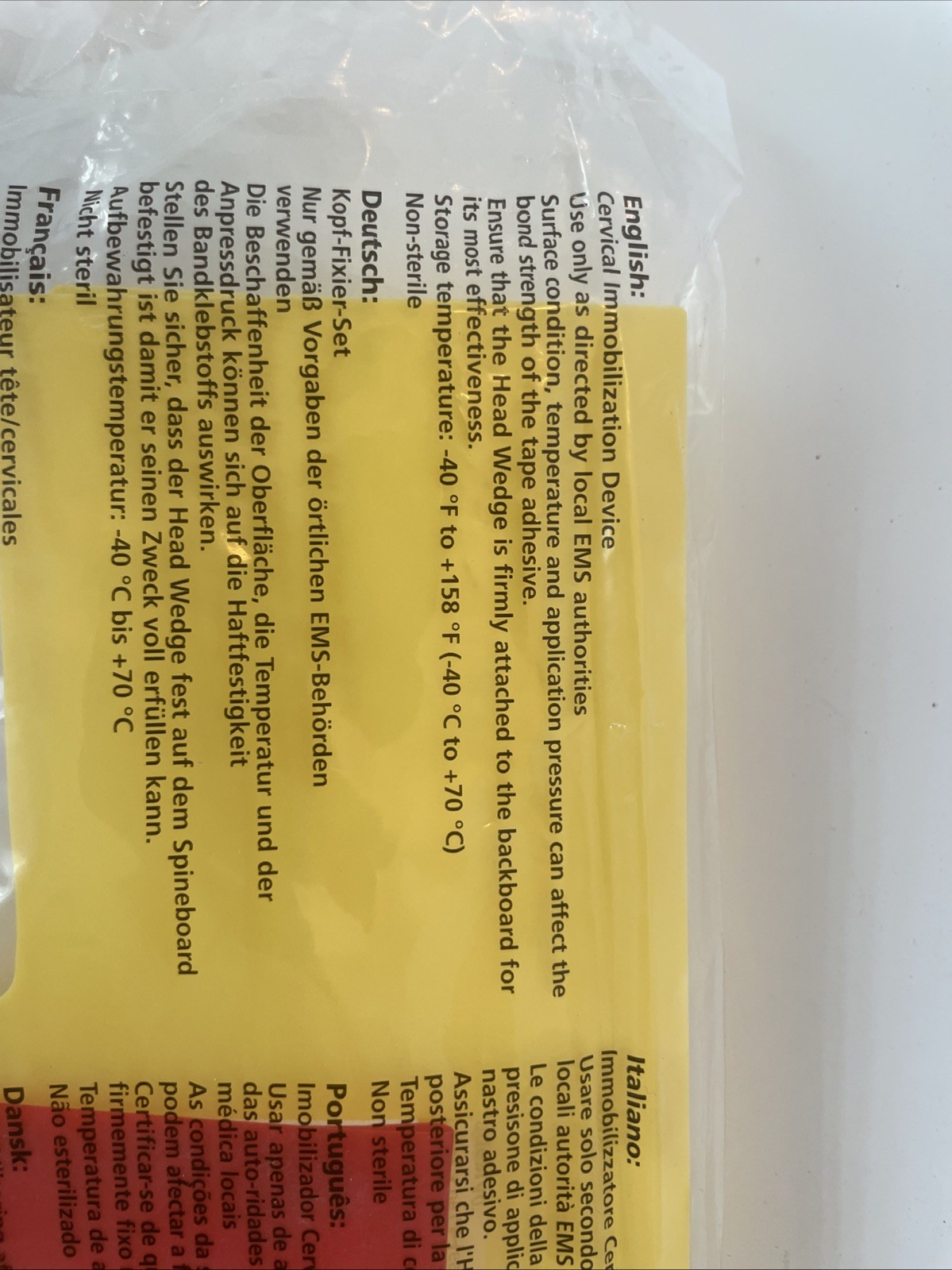 4 Ambu Head Wedge Cervical Immobilization Devices REF 000 264 034 Adjustable Med