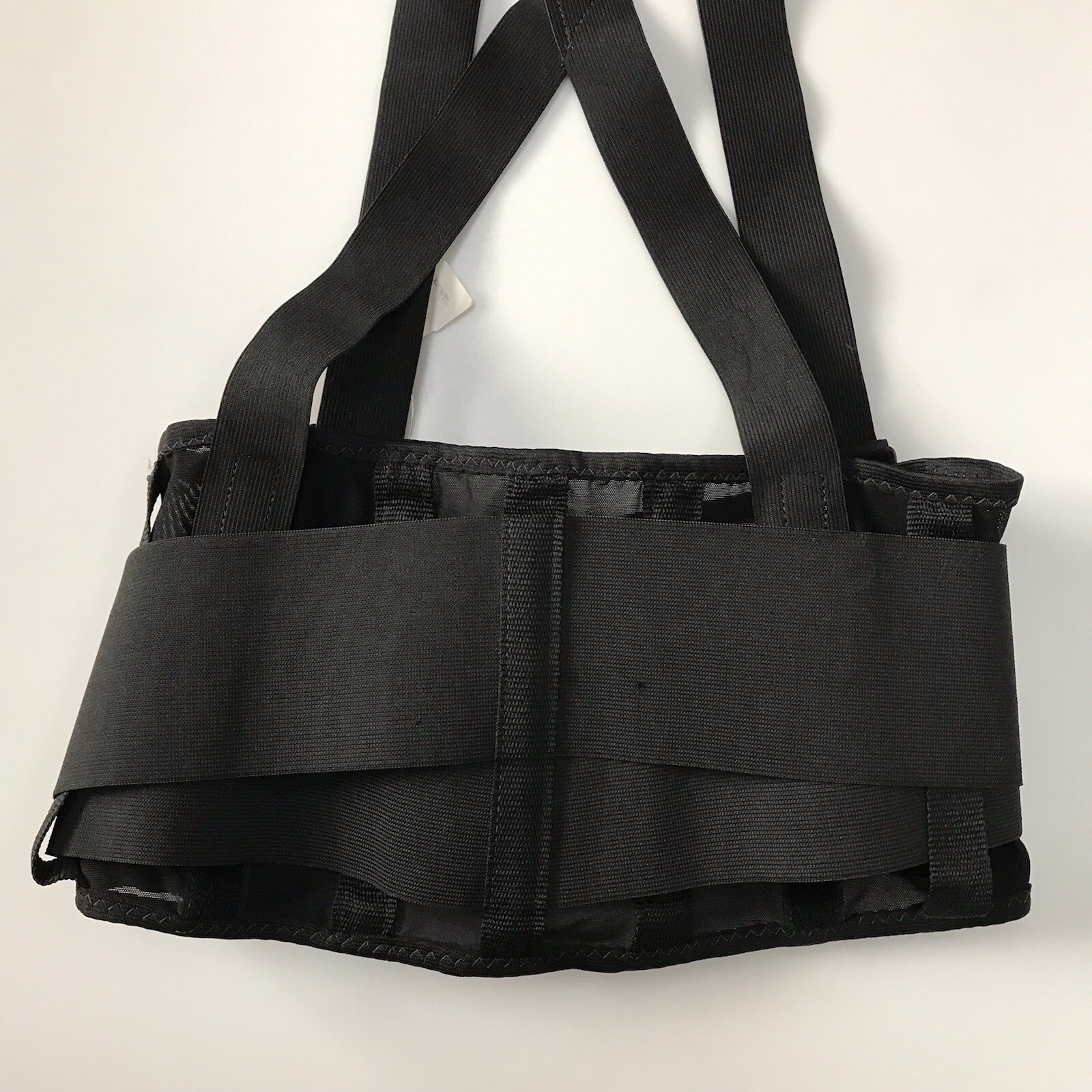 L Uline Back Support Belt Wrap With Suspender Large Lower Back Black