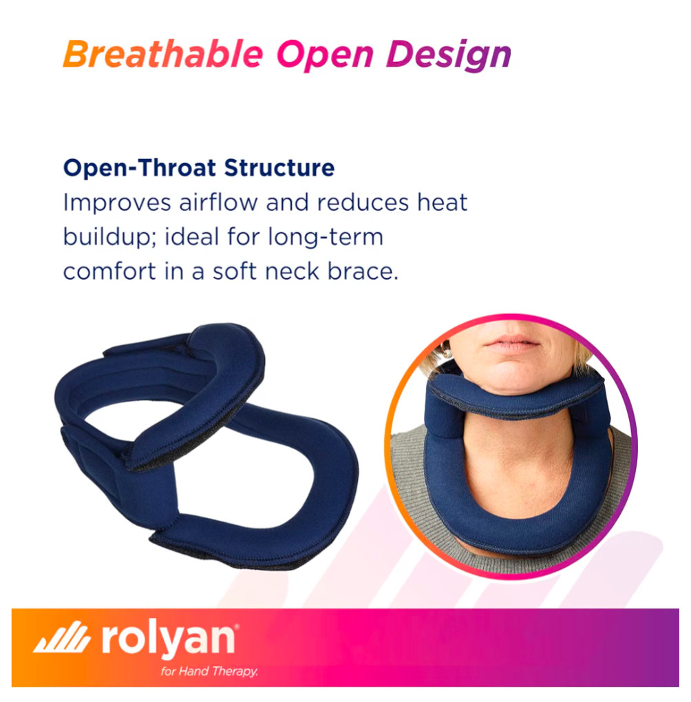 Roylan Adjustable Cervical Collar Neck Brace Bendable 12″-14″ Med.