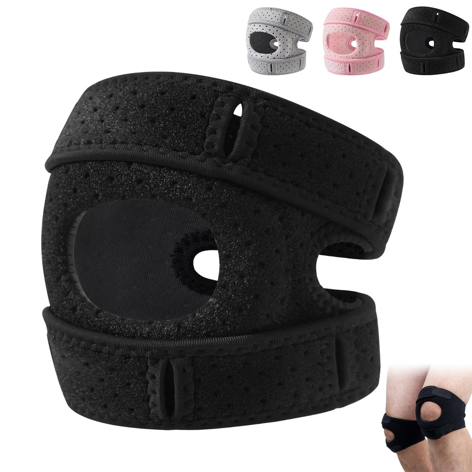 Advanced Knee Support Brace with Enhanced Mobility for Athletes – Large, Black