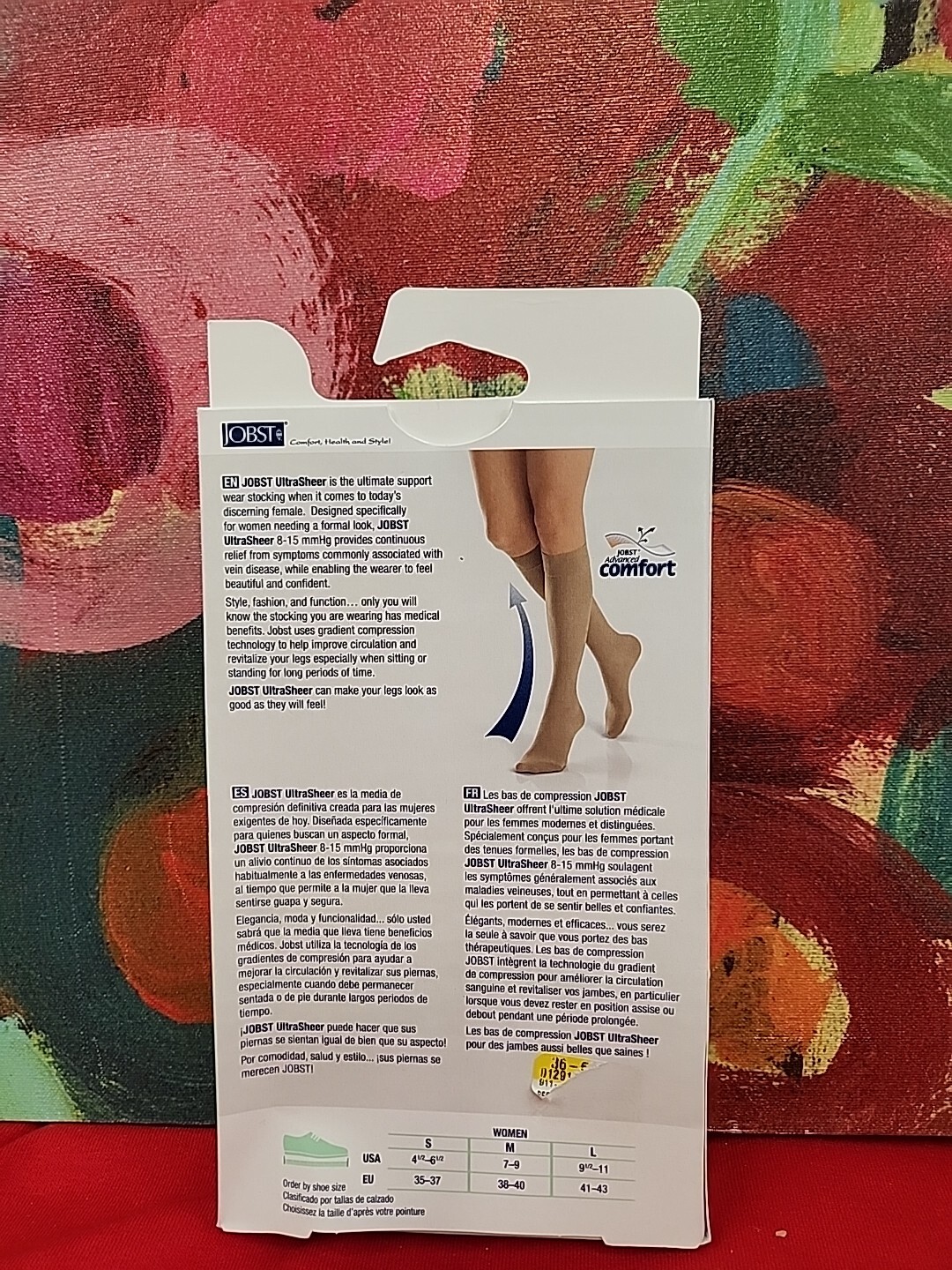 Jobst UltraSheer Knee High CT 8-15mmHg Silky Beige Size 4.5-6.5 New In Box