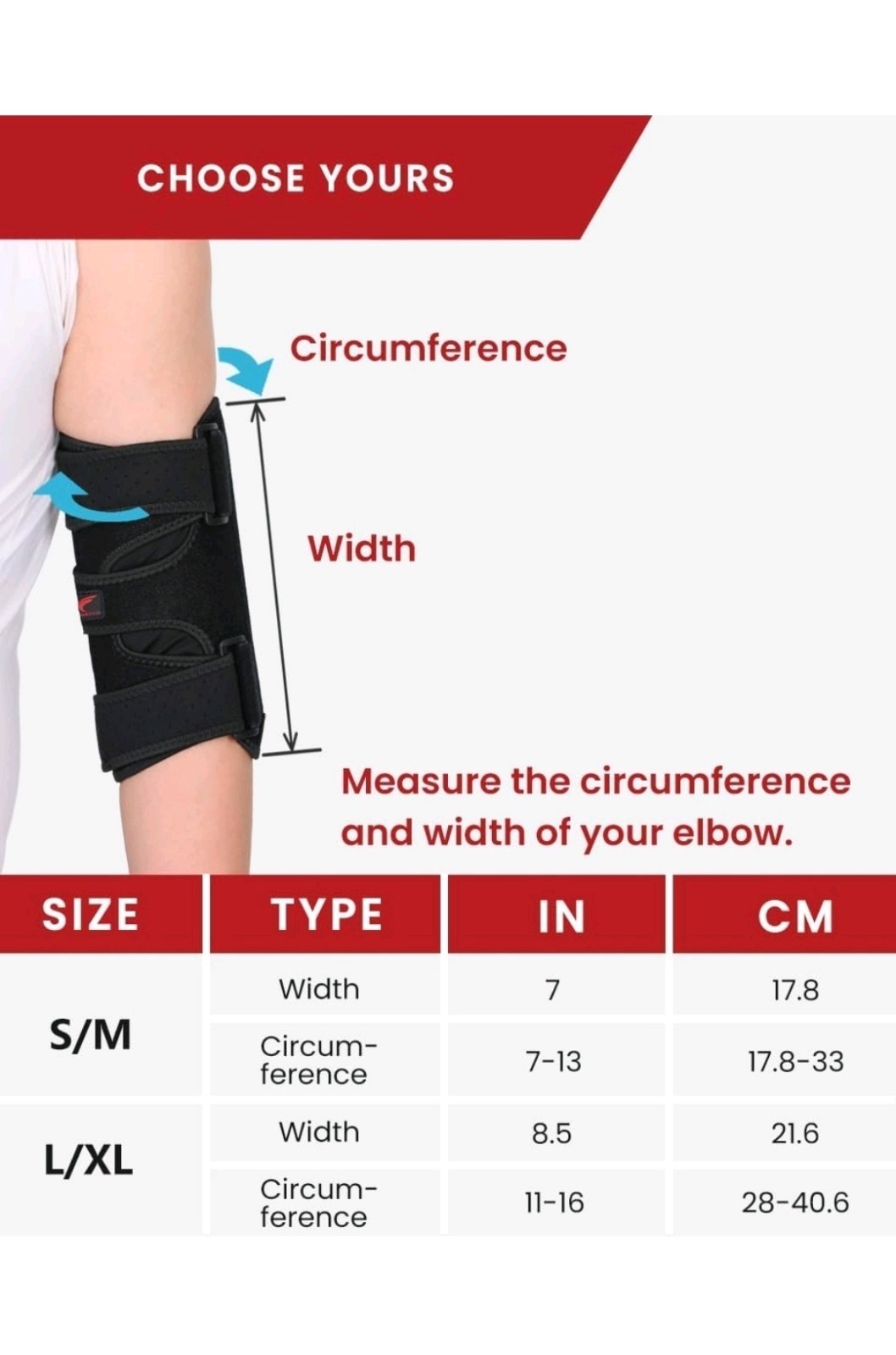 Hurmoya Elbow Brace Comfortable Night Sleep, Cubital Tunnel Syndrome