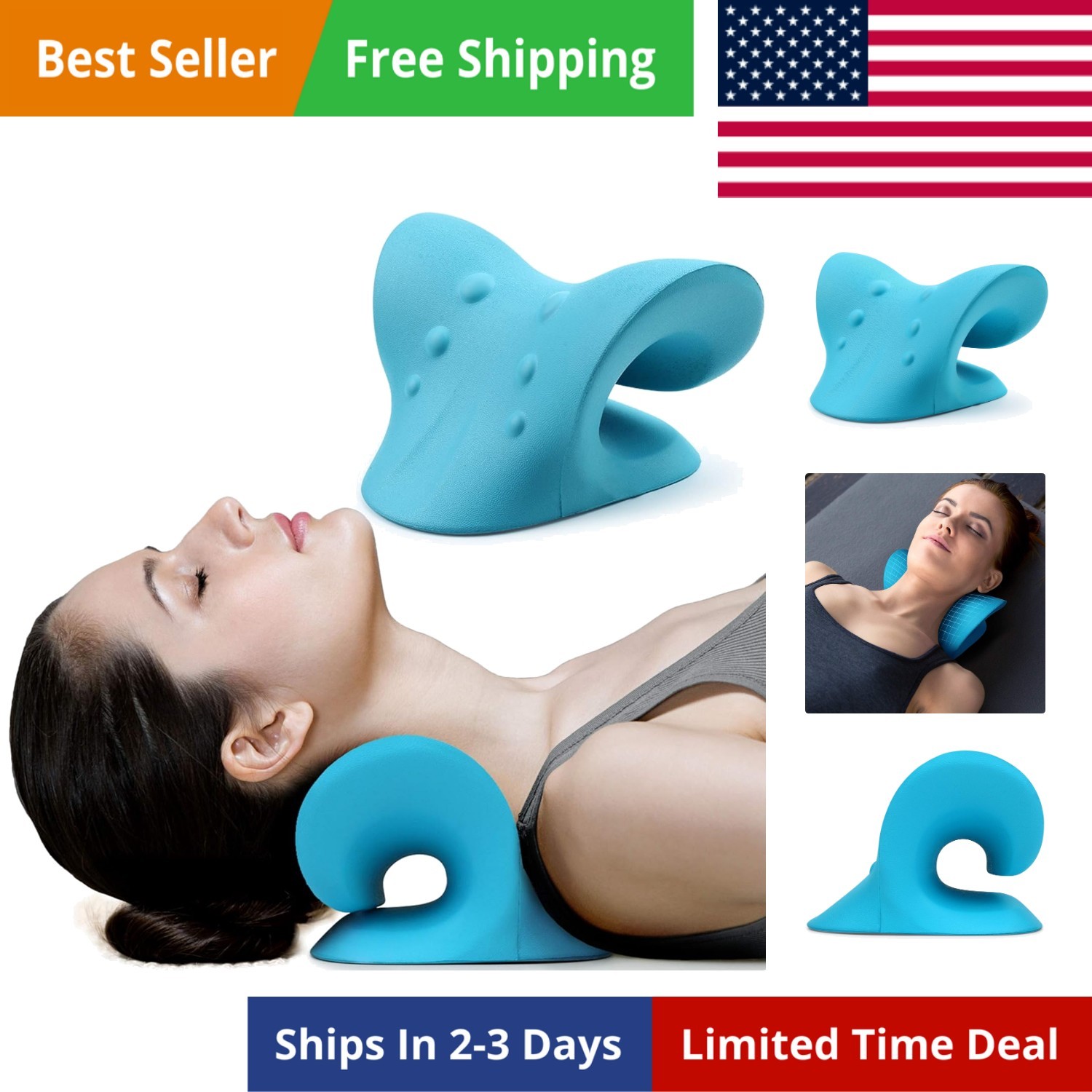 Neck and Shoulder Relaxer, Cervical Traction Device for TMJ Pain Relief and C…