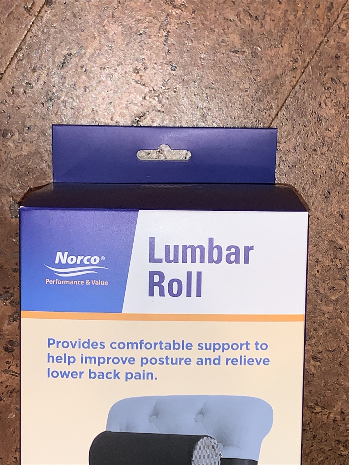 North Coast Lumbar Roll with Adjustable Strap, Latex Free, 11” Length, New